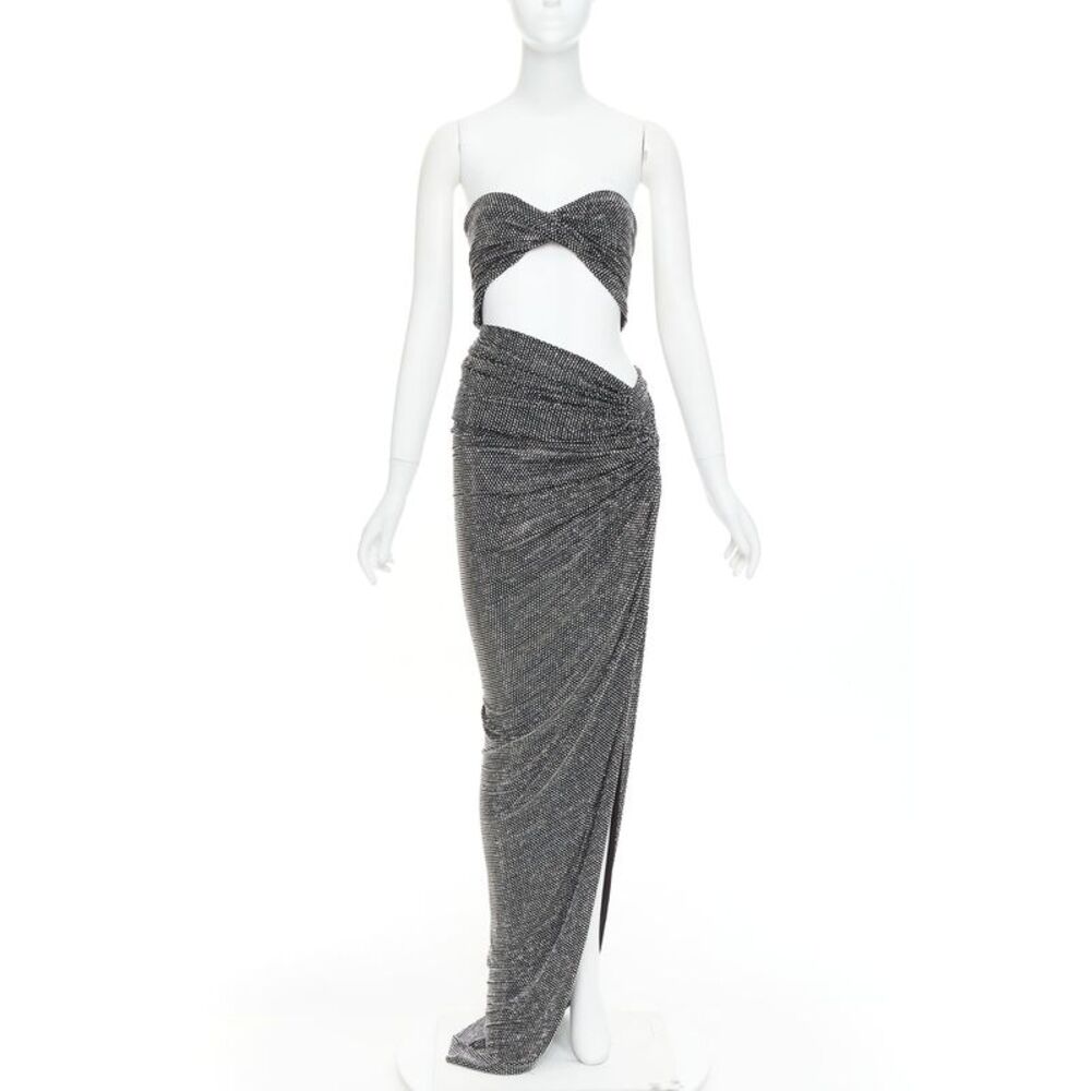 Alexandre Vauthier Crystal Draped Gown